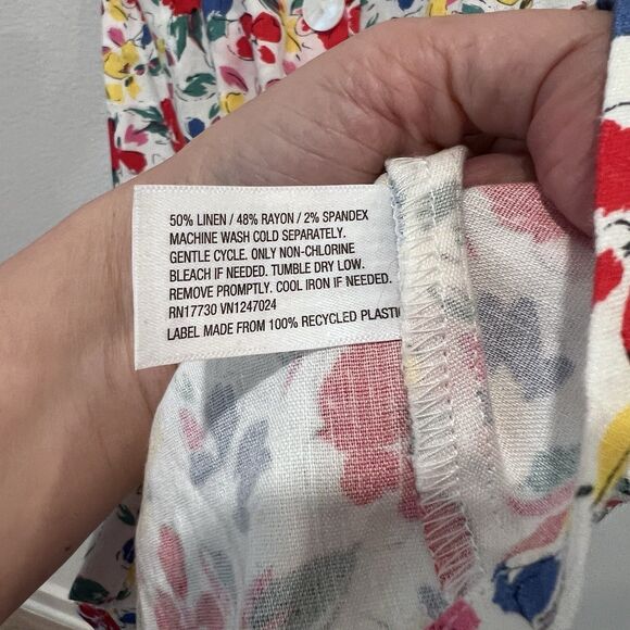 RIXO LONDON Floral Short Sleeve Button Up Dress Size 4 NWT Cute Party Vacation - Picture 8 of 11